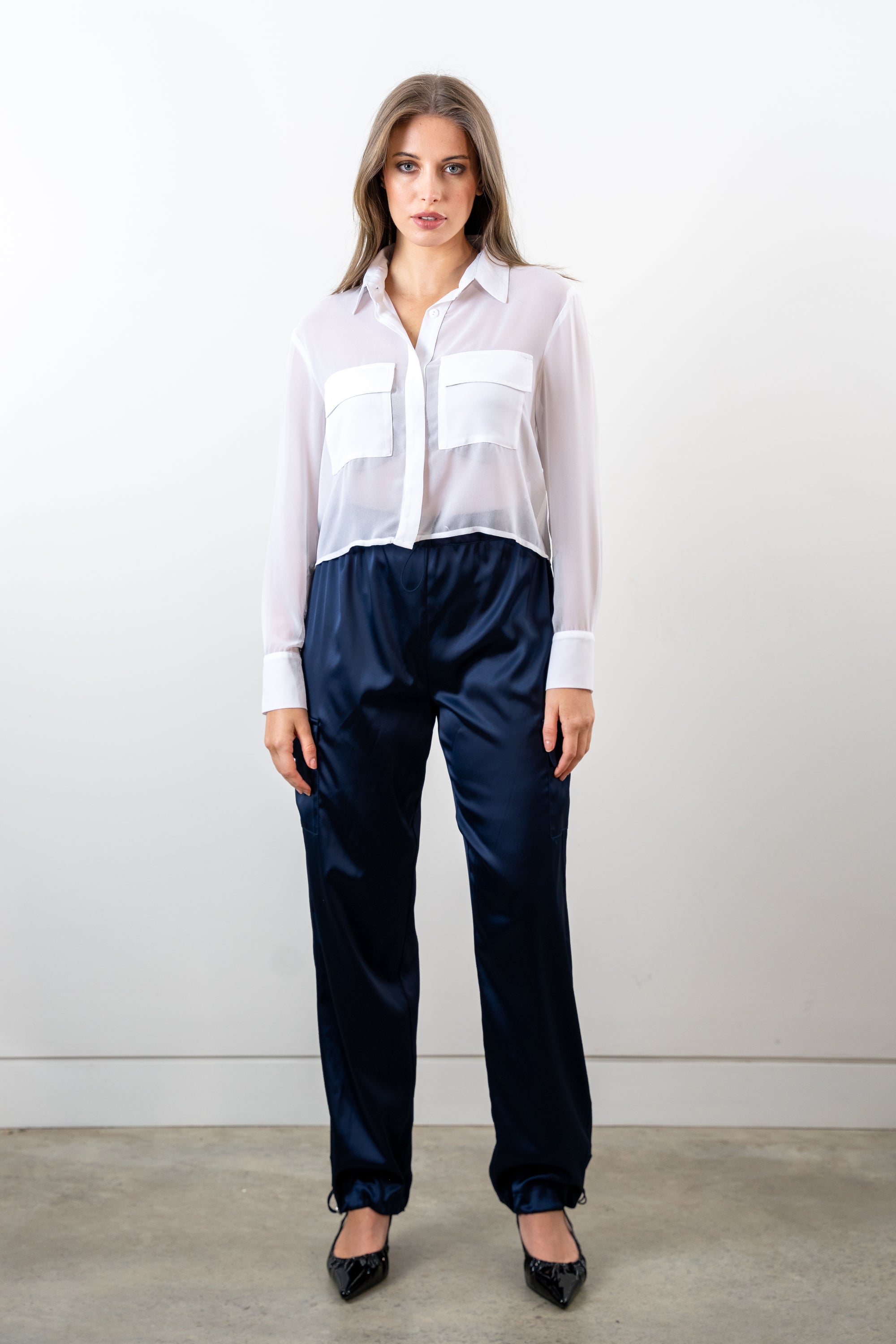 Lola Sheer Shirt - White