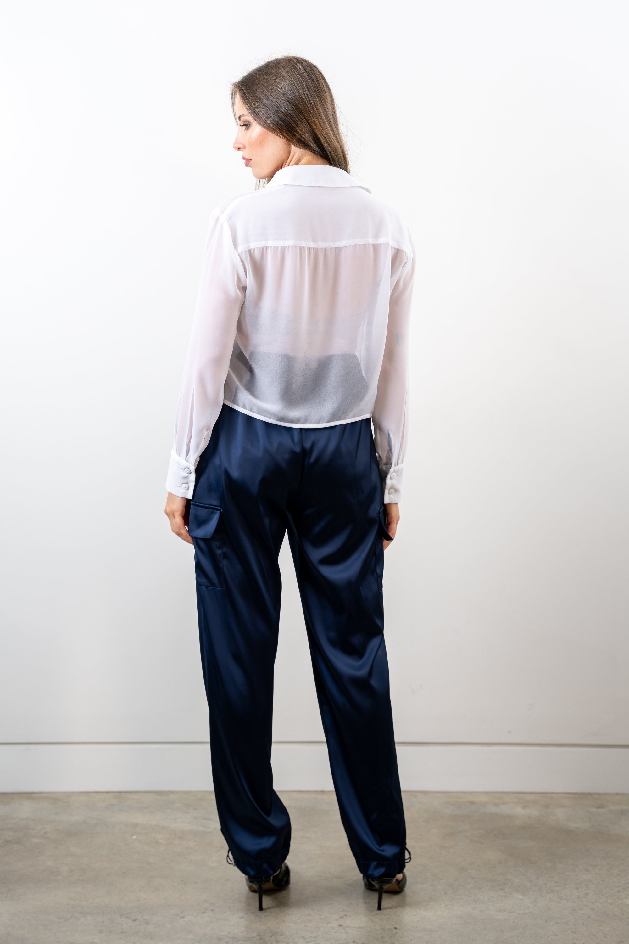 Lola Sheer Shirt - White