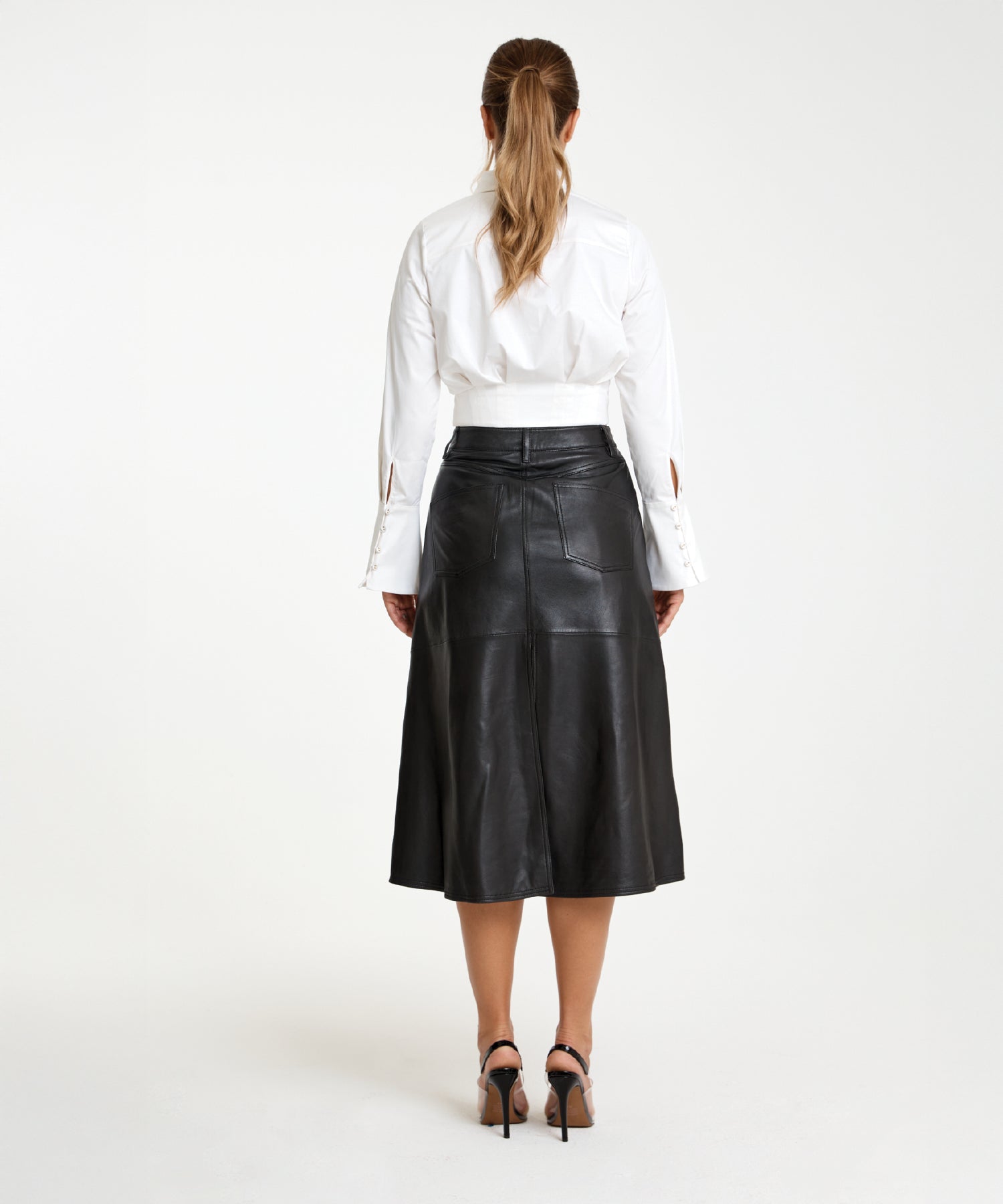 Maya Leather Skirt