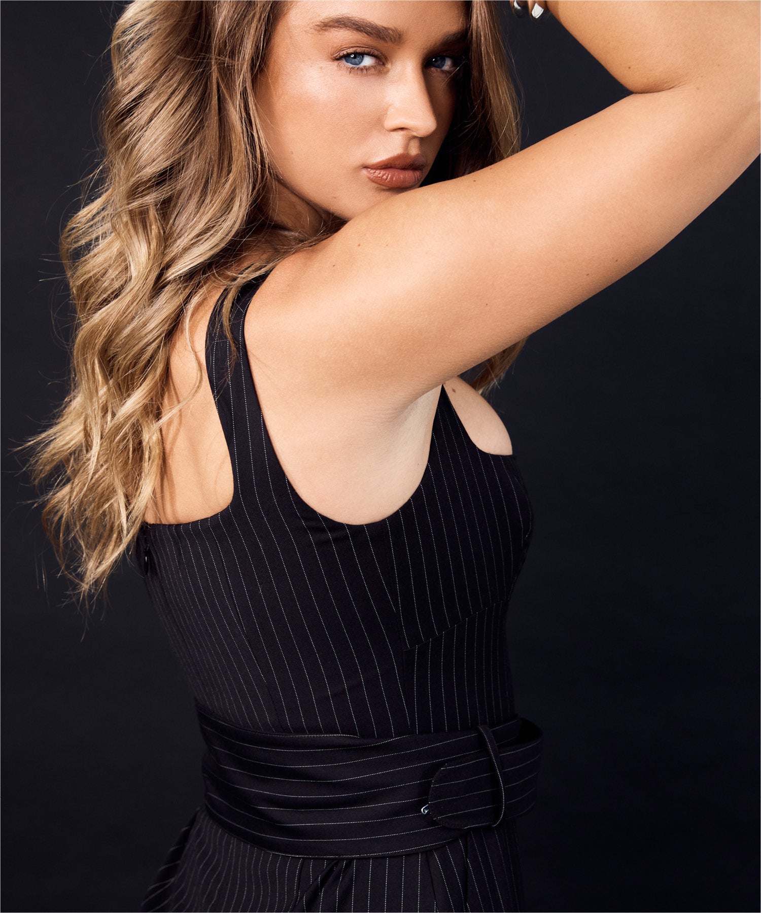 Victoria Pinstripe Jumpsuit