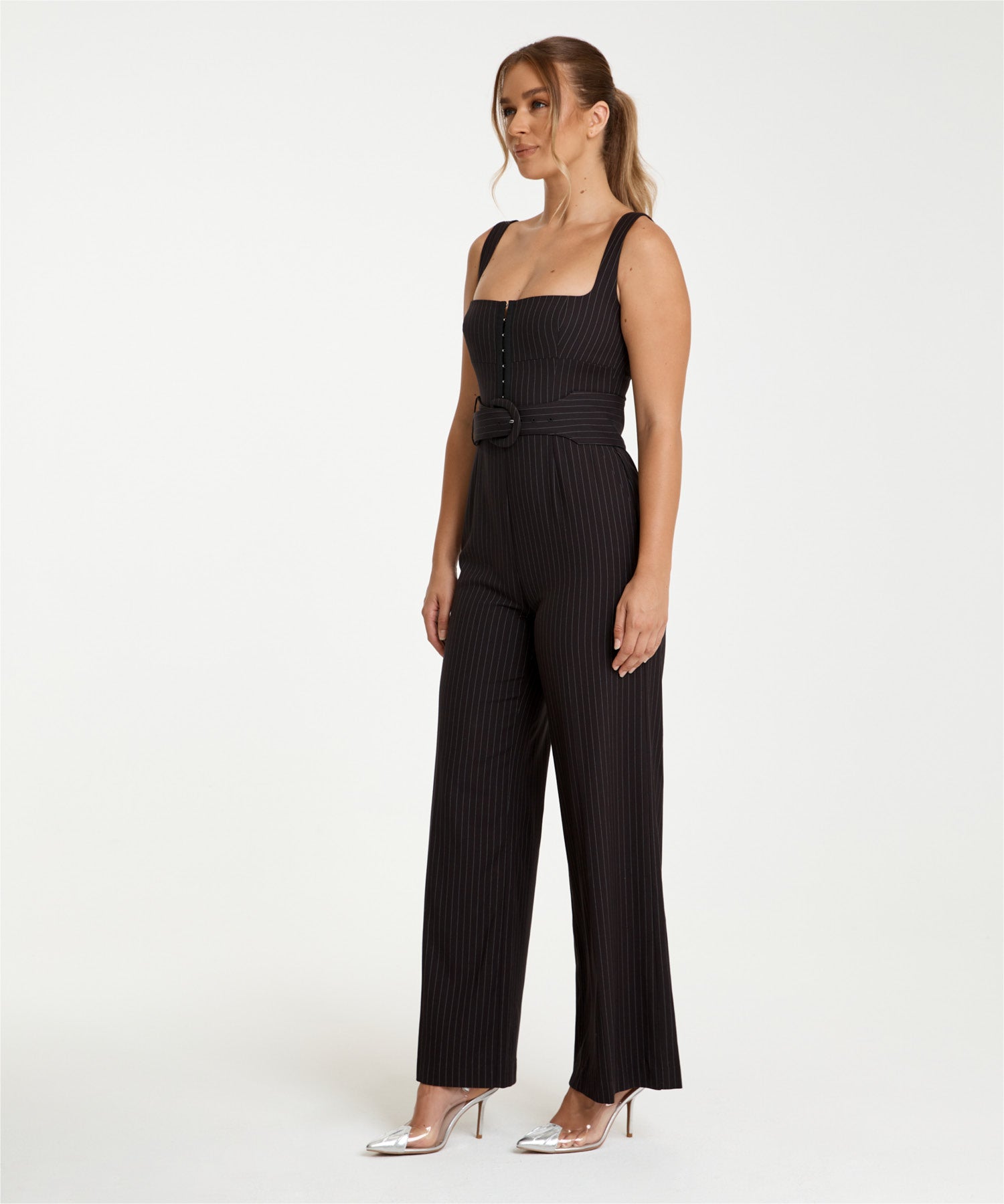 Victoria Pinstripe Jumpsuit