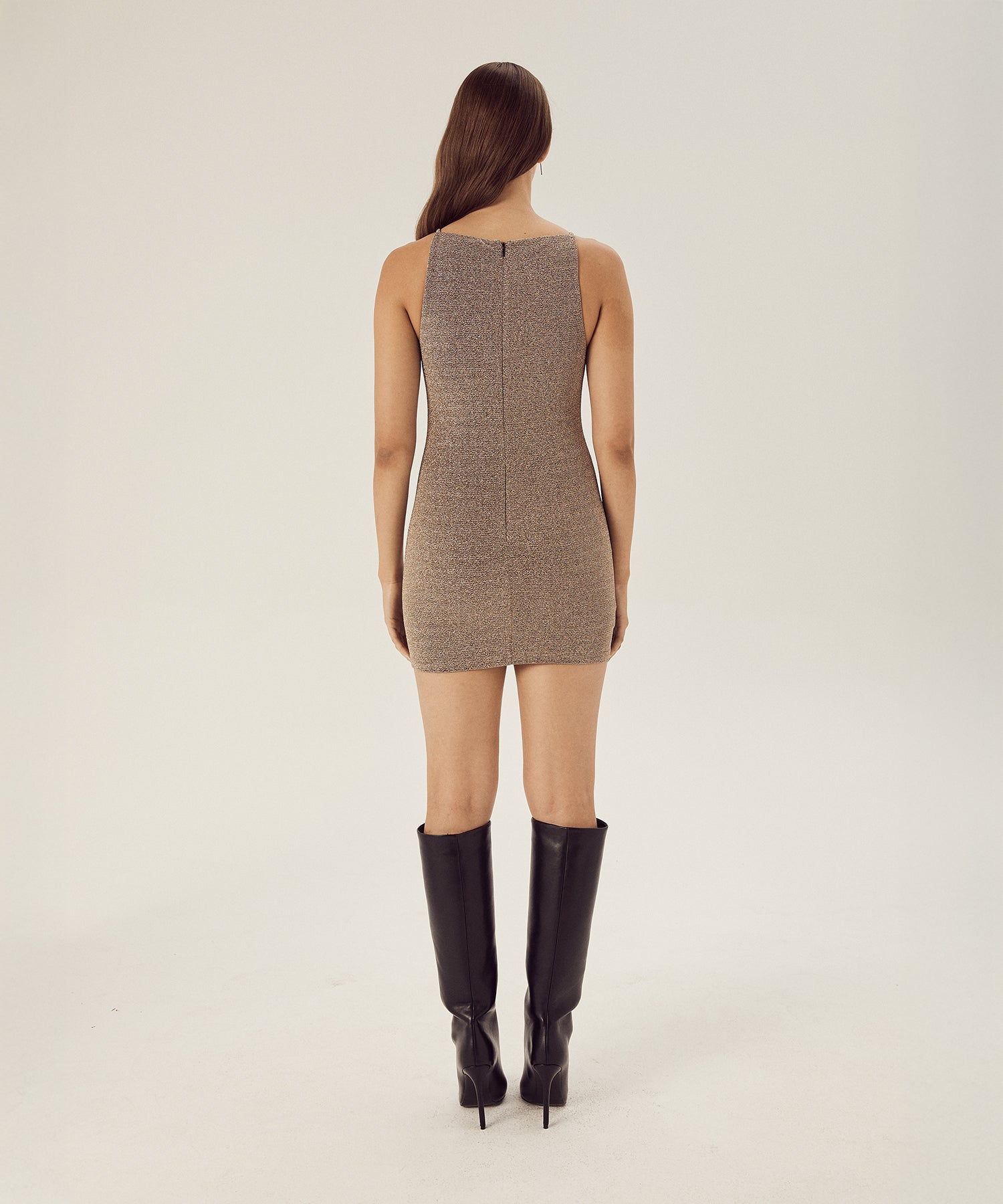 Julz Micro Mini Dress Champagne
