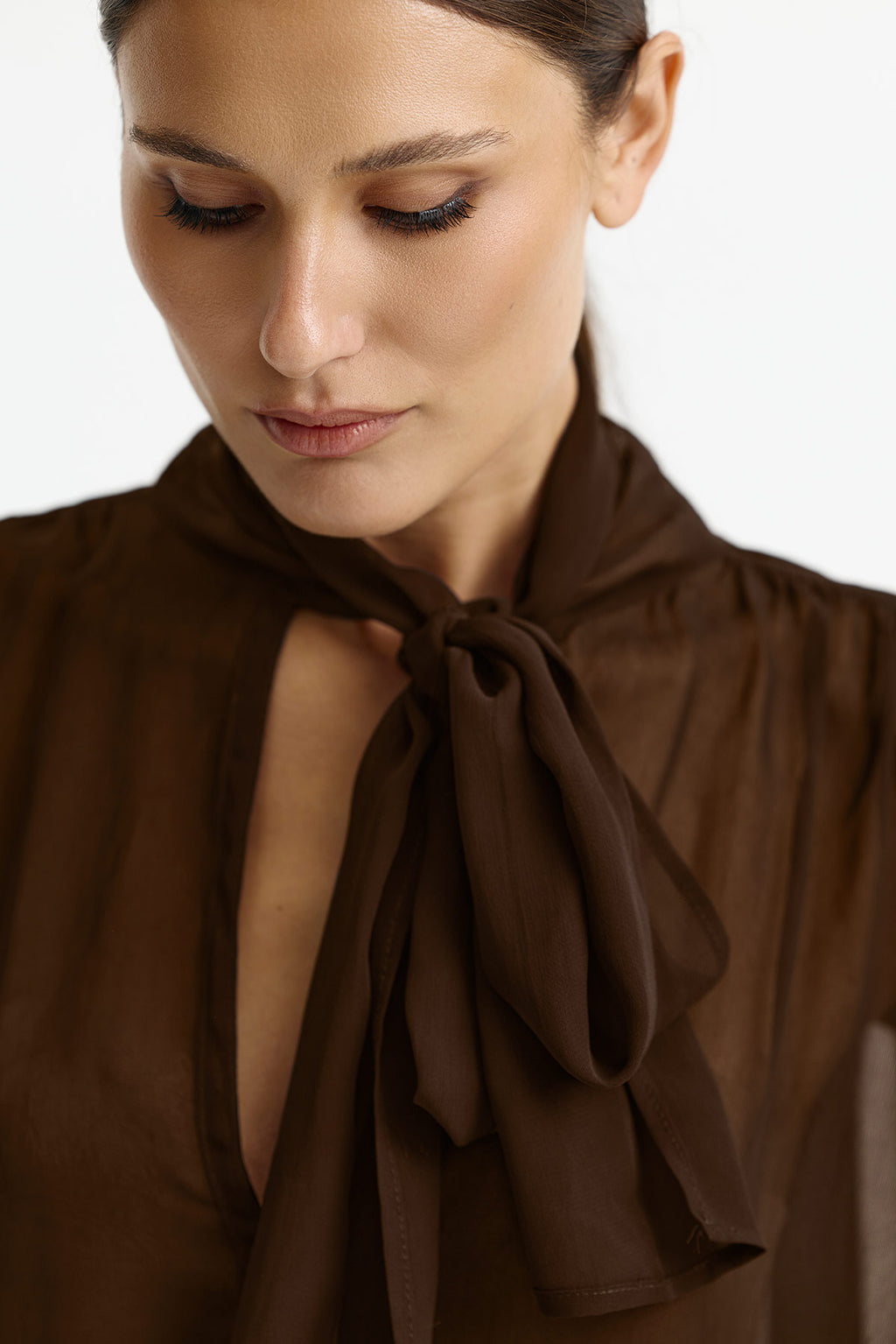 Elys Blouse - CHOCOLATE