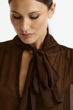 Elys Blouse - CHOCOLATE