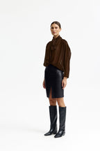 Elys Blouse - CHOCOLATE