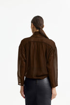 Elys Blouse - CHOCOLATE