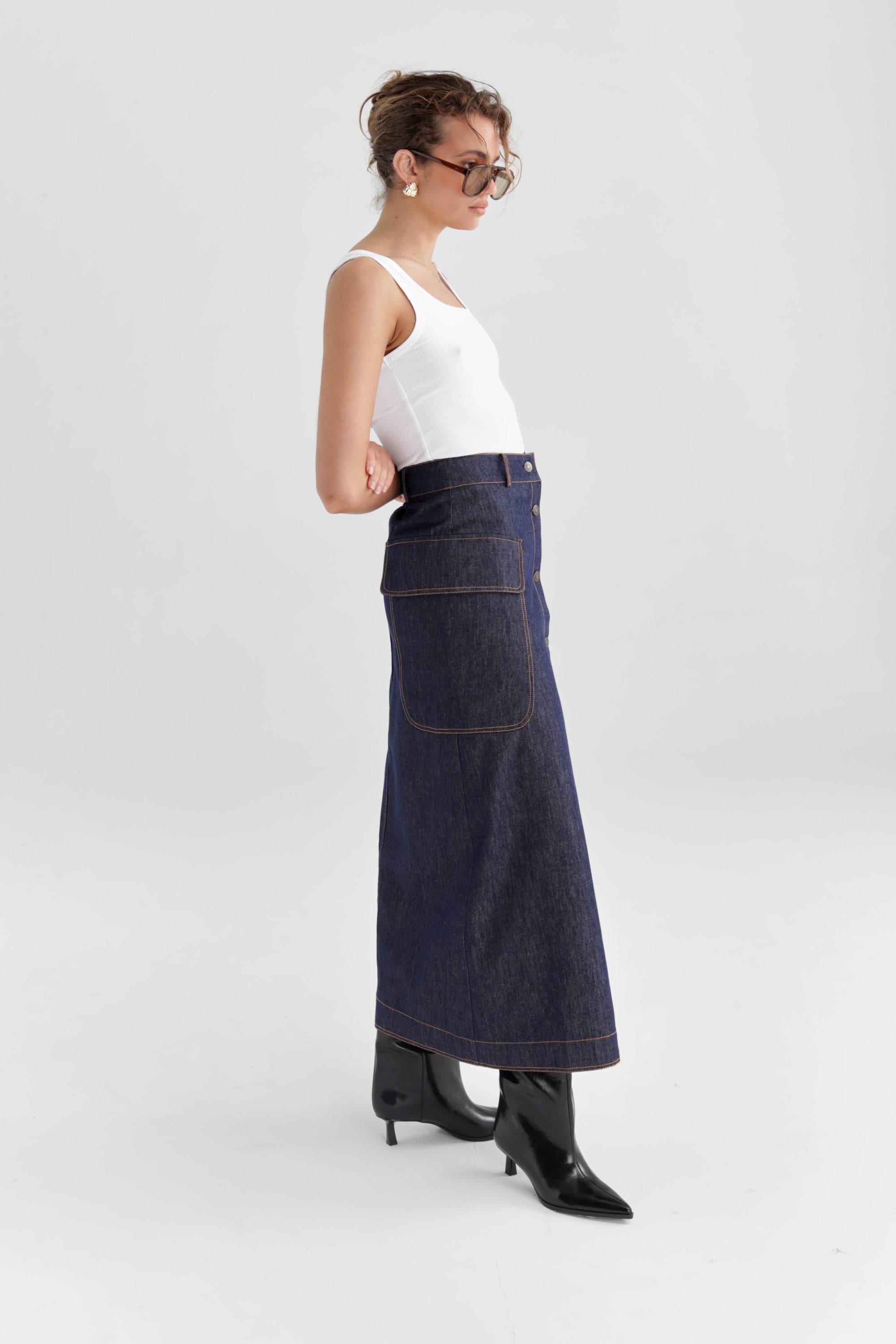 Ava Women's Denim Skirt