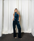 Chloe Highwaisted Velvet Pants