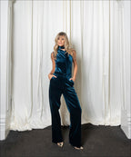 Chloe Highwaisted Velvet Pants