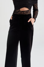 Chloe Highwaisted Velvet Pants