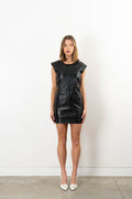 Joanne Leather Dress