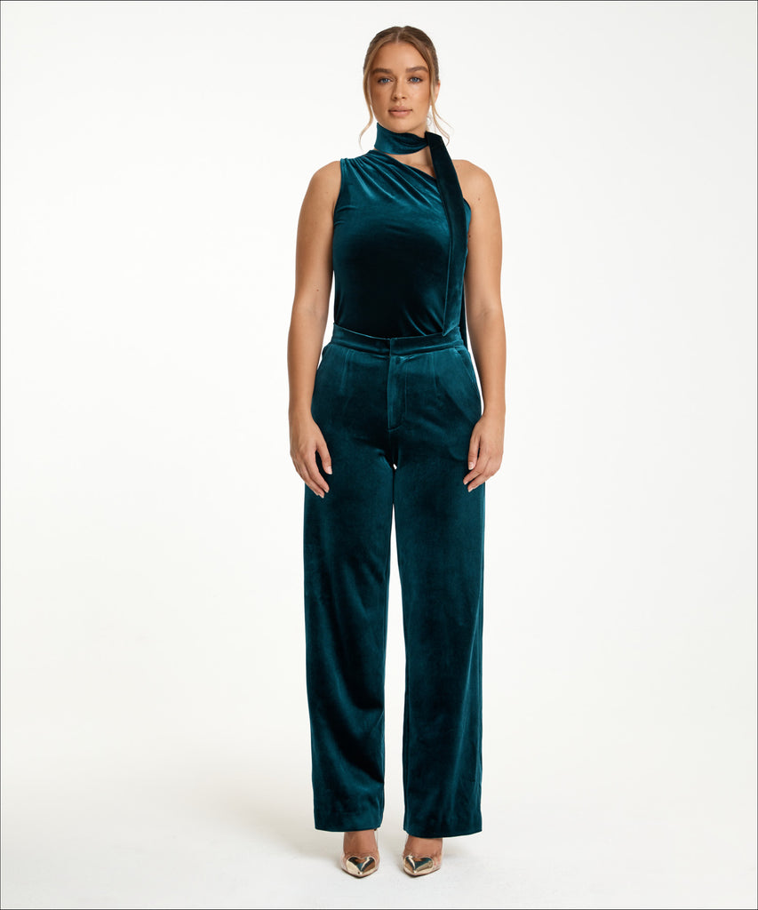 Chloe Highwaisted Velvet Pants