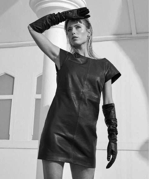 Joanne Leather Dress