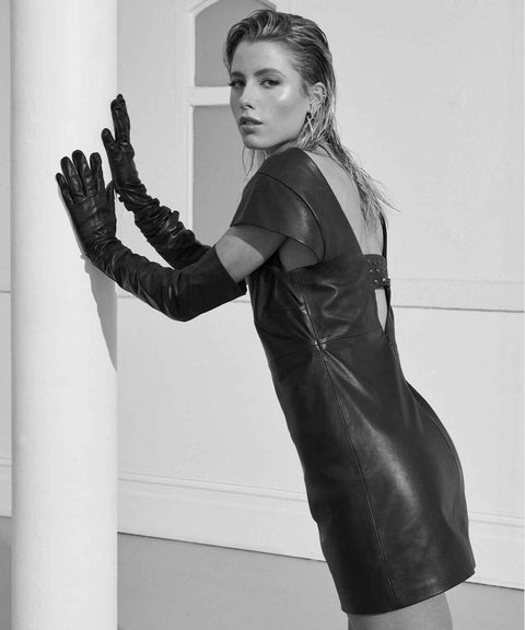 Joanne Leather Dress