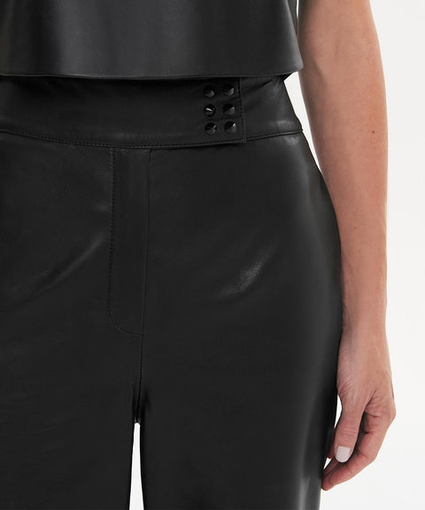 High Waist Leather Pants