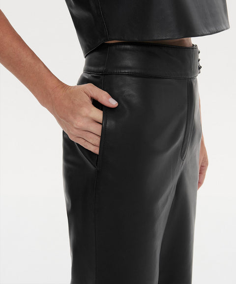 High Waist Leather Pants