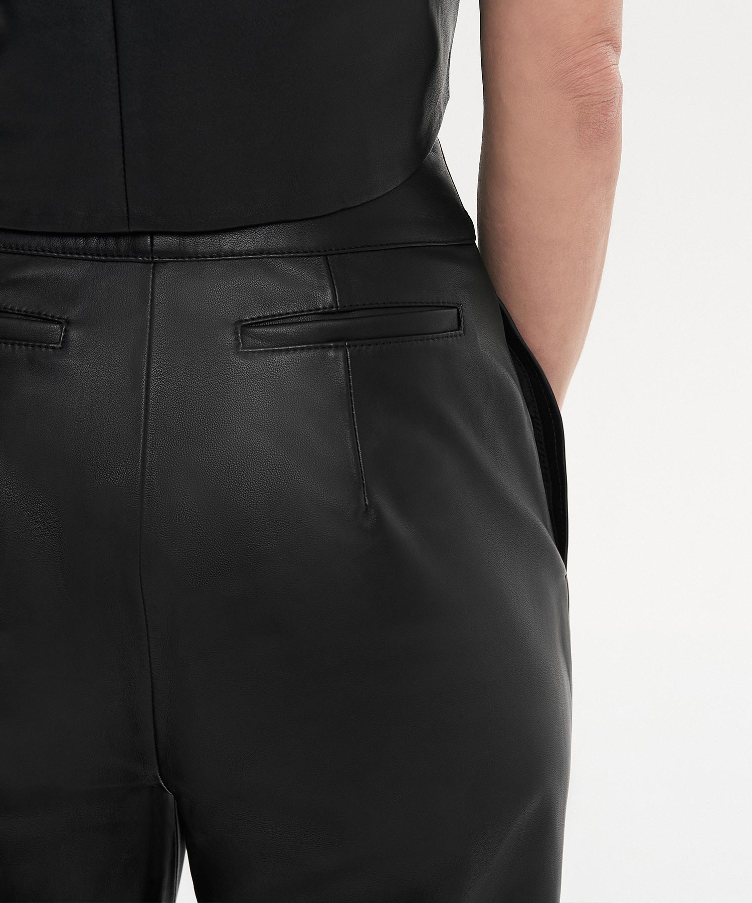 High Waist Leather Pants